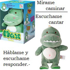 PELUCHE DINO MAX CON SONIDOS Y MOVIMIENTOS WABRO (J22988)