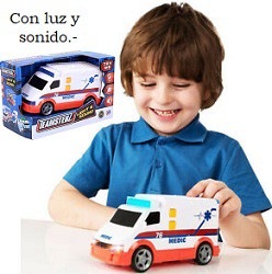 AMBULANCIA CON LUZ Y SONIDO WABRO (J22996)