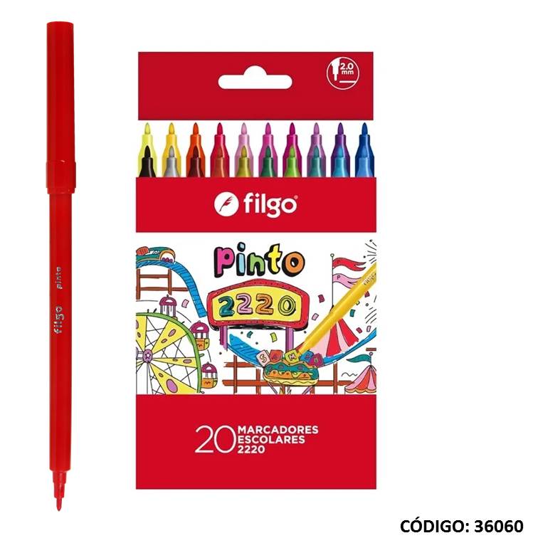 FIBRA FILGO 2220 PINTO X20 COLORES LARGAS (L36060)