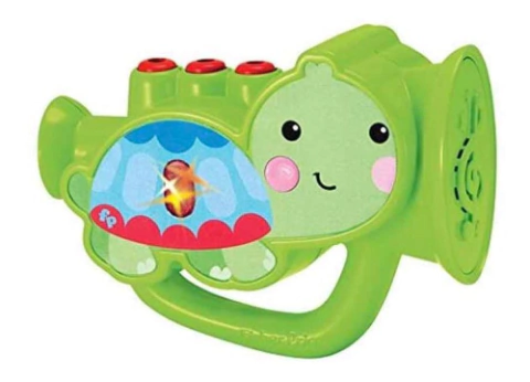 JUGUETE MINI TROMPETA SON LUZ Y SONIDO FISHER PRICE (J21330)