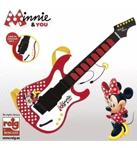 GUITARRA MINNIE MOUSE CON MICRO-CASCO (J5251)