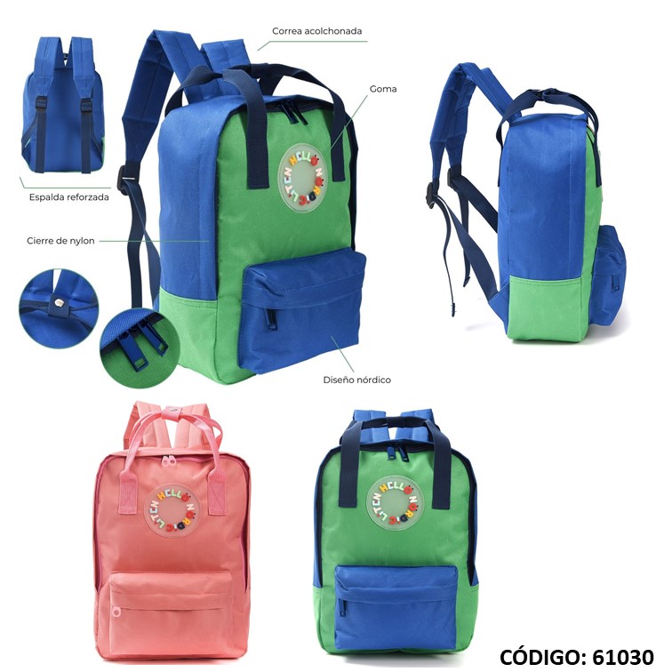 MOCHILA 12" SKORA HELLO LITEN ESPALDA(L61030)