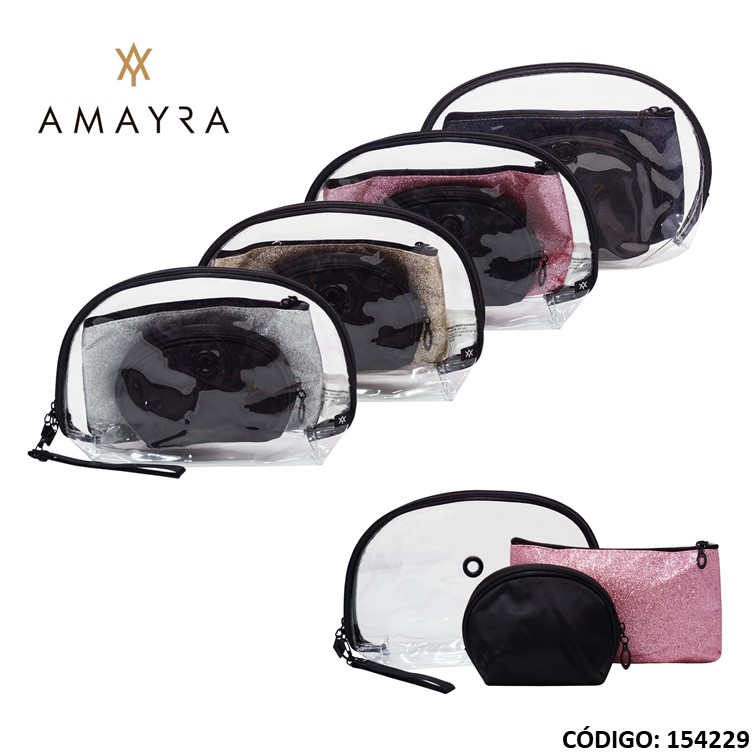 PORTACOSMETICOS AMAYRA SET X3 UNIDADES (R154229)