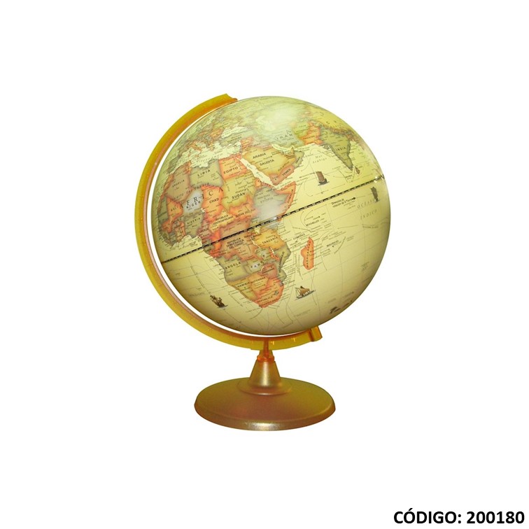GLOBO TERRAQUEO 30cm. ANTIGUO PLASTICO (L200180)