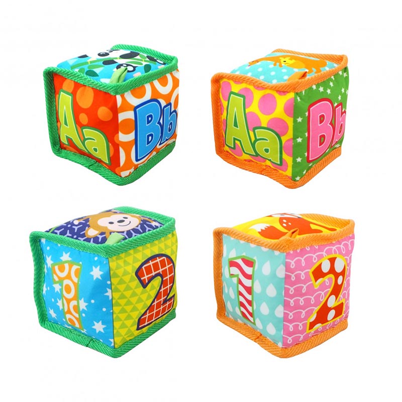 SONAJEROS CUBO BEBE 11CM LETRAS NUMEROS (G58004)