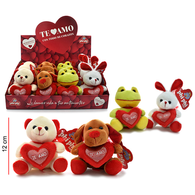 PELUCHE ANIMALITOS 12CM. (G2632)