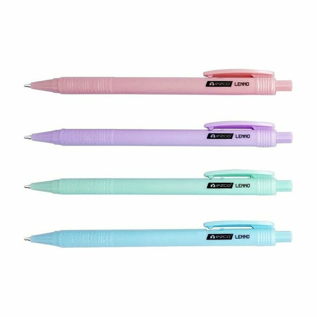 BOLIGRAFO RETRACTIL EZCO LENNO1MM. PASTEL (L40199)