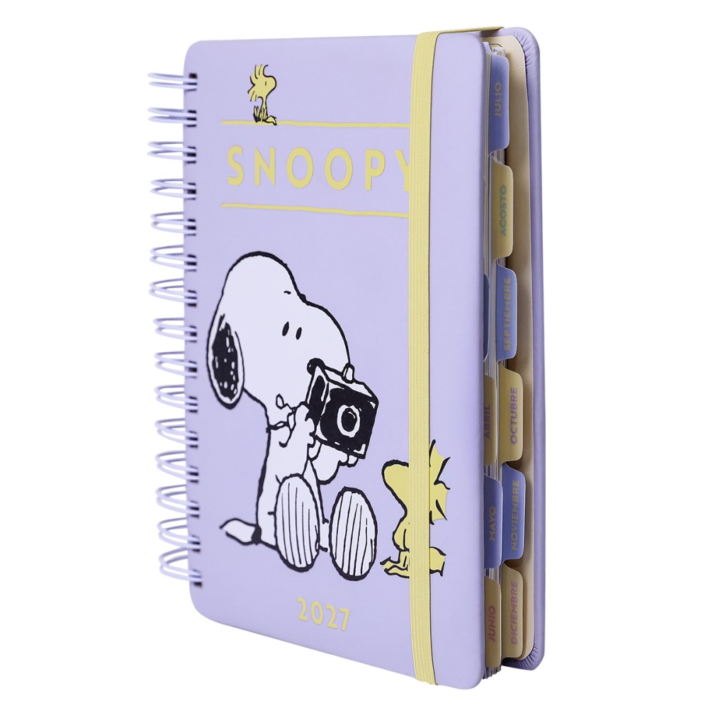 AGENDA 2027 MOOVING 14X20 ESPIRAL SNOOPY DIA POR PAGINA (L25272)