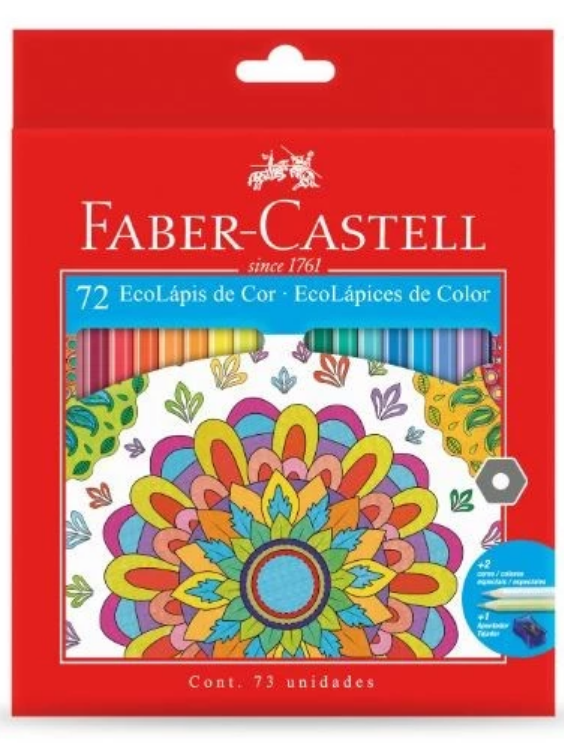 LAPIZ DE COLOR FABER CASTELL X72 LARGOS (L134271)