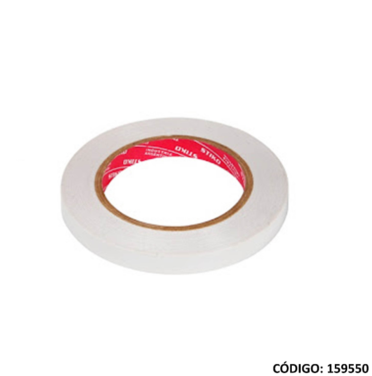 CINTA ADHESIVA BIFAZ ESPUMA STIKO12X5m. (L159550)