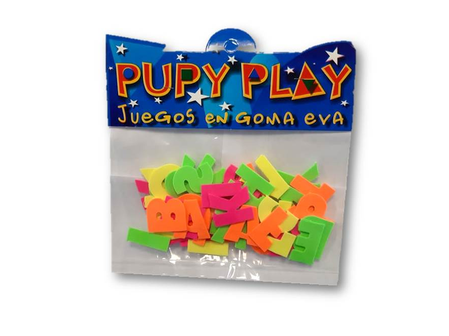 DIDACTICO GOMA EVA PLAY LETRAS FLUO (L323250)