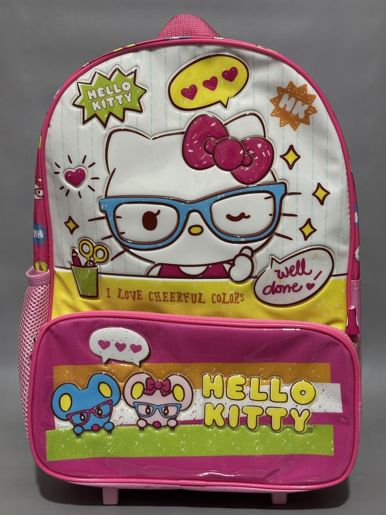MOCHILA CARRO 16" WABRO HELLO KITTY (L25466)