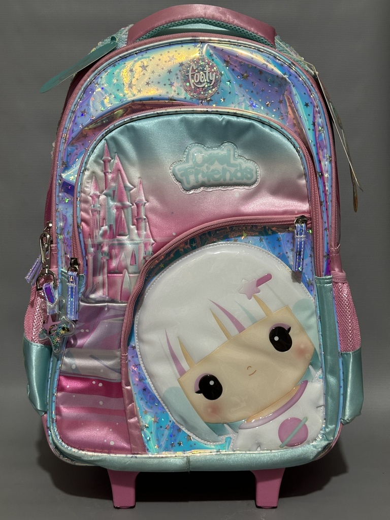 MOCHILA CARRO 18" FOOTY COOLFRIENDS CON LUZ (L48060)