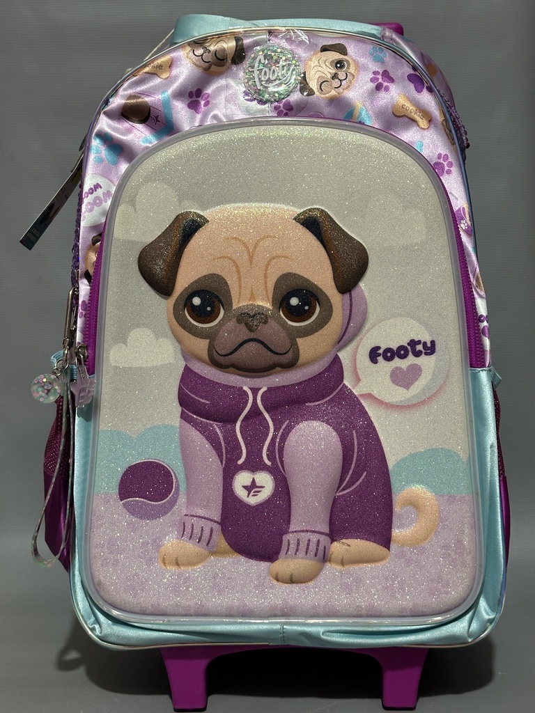 MOCHILA CARRO 18" FOOTY PUPPY (L25677)