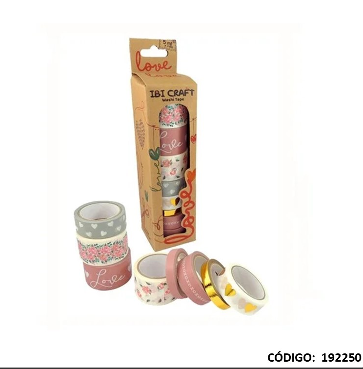 CINTA WASHI IBI CRAFT X8 LOVE (L192250)