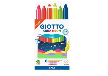 CERA GIOTTO FLUO X6 COLORES (L25894)