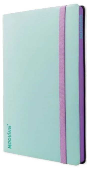 CUADERNO MOOVING NOTES A5 LISO X96hjs. CON ELASTICO (L231636)