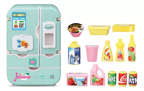 MI PRIMER HELADERA JULIANA CON LUZ Y ACCESORIOS (J26107)