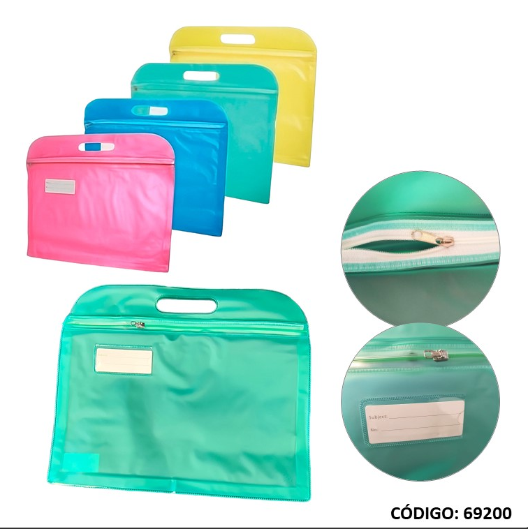 SOBRE FW A4 CON MANIJA 2 CIERRES (L69200)