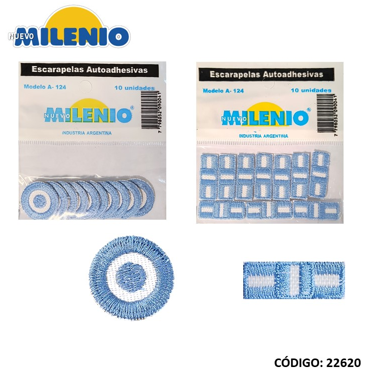 ESCARAPELA AUTOADHESIVA BORDADA (L22620)