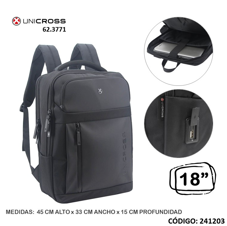 PORTANOTEBOOK LSD 18" UNICROSS MOCHILA (L241203)