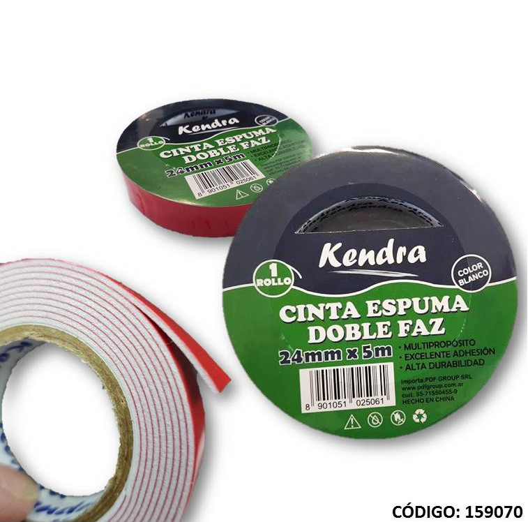 CINTA ADHESIVA BIFAZ ESPUMA STIKO 24X5m. (L1590700)