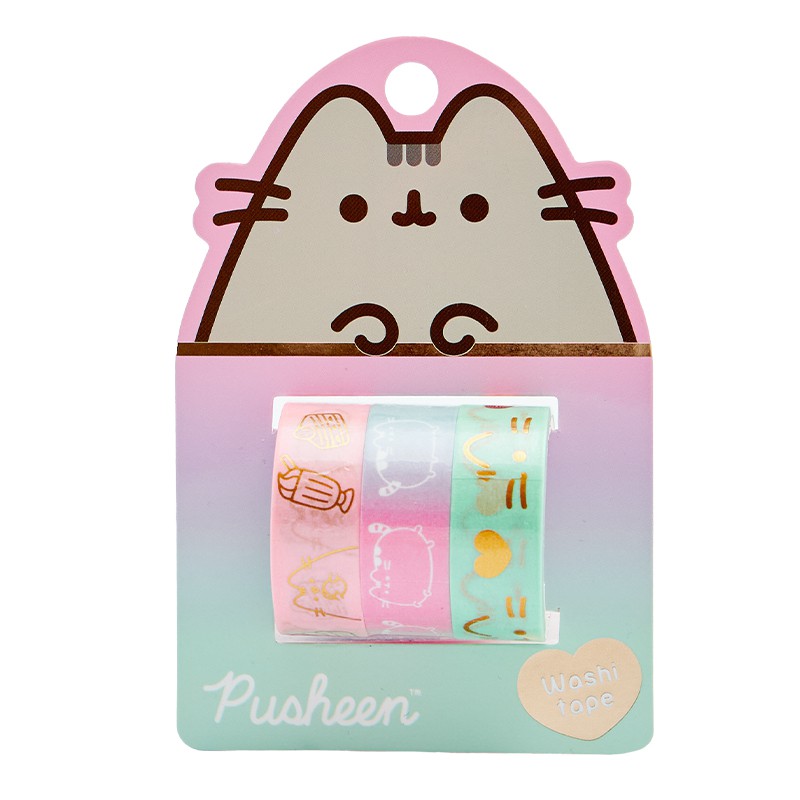 MAW PUSHEEN WASHI TAPE X3 (L26505)