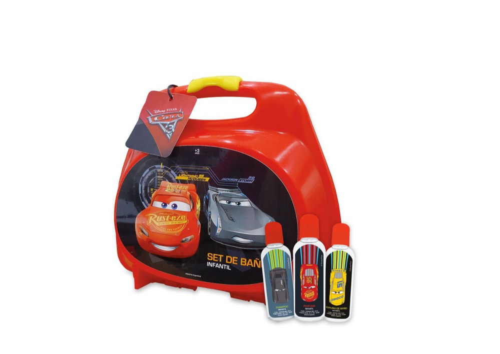 SET BAÑO VALIJA CARS (R26603)