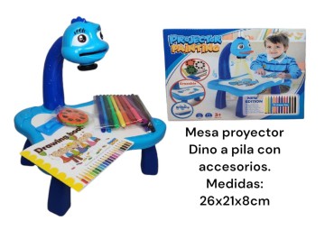 MESA PROYECTOR DINO A PILA CON ACCESORIOS (J26835)