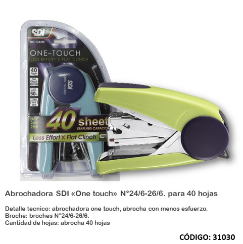 ABROCHADORA SDI ONE TOUCH 24/6 26/6 PARA 40HJS. (L31030)