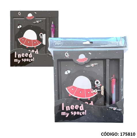 DIARIO INTIMO 12X15CM. CON BOLIGRAFO (L175810)