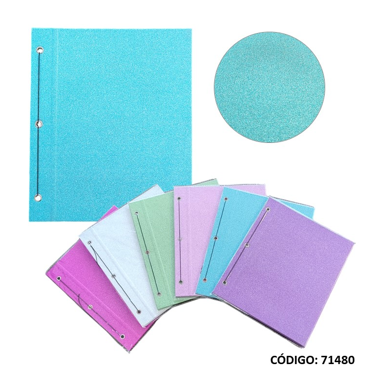 CARPETA 3A CARTONE REXON GLITTER (L71480)