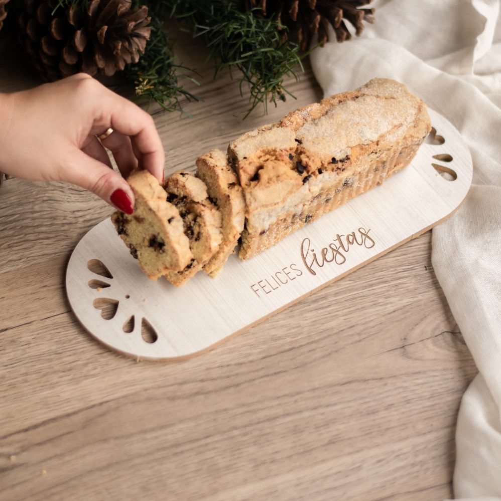 BANDEJA OVAL FELICES FIESTAS 12X31CM. (R27774)