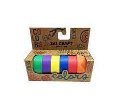 IBI CRAFT WASHI T X6 5mt. RAINBOW (L24384)