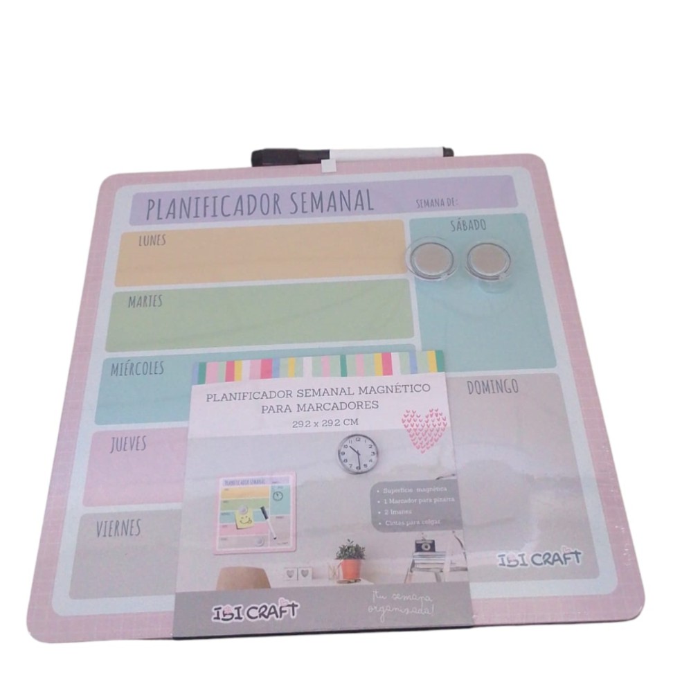 PIZARRA MAGNETICA PLANIFICADOR IBI CRAFT  (L27609)