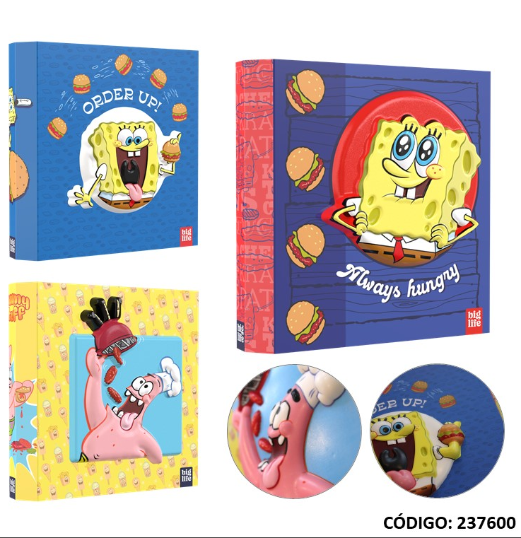CARPETA 3A BIG LIFE SQUISHY BOB ESPONJA (L237600)