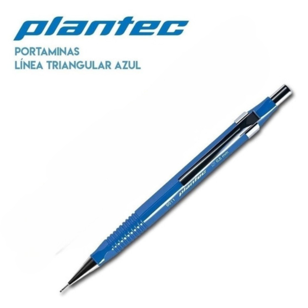PORTAMINA PLANTEC 0.5mm. TRIANGULAR AZUL (L28058)