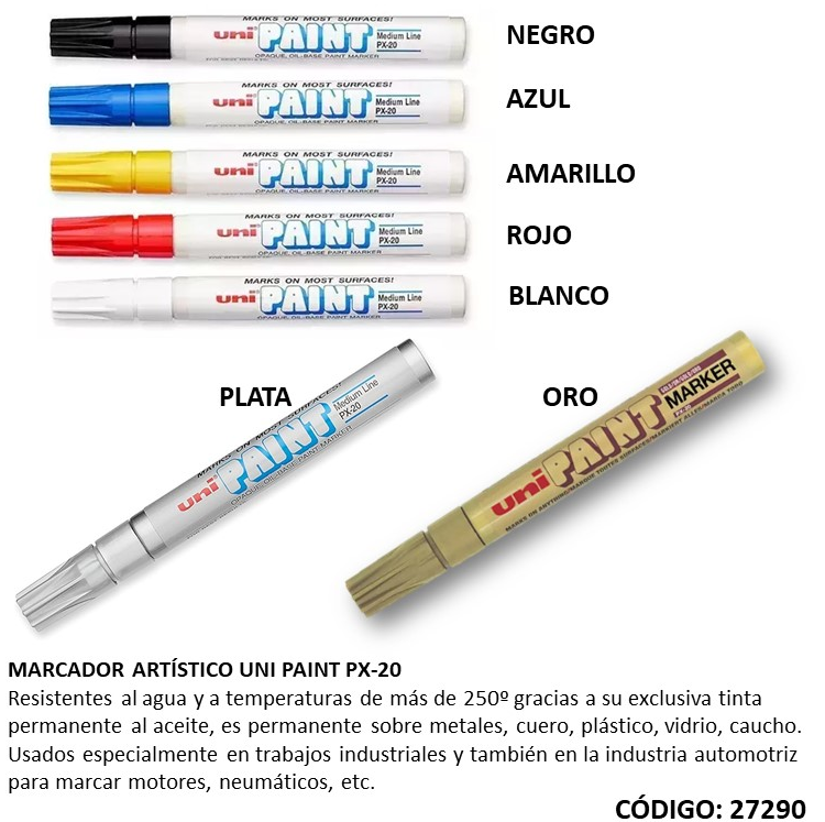 MARCADOR UNI PAINT PX-20 (L27290)