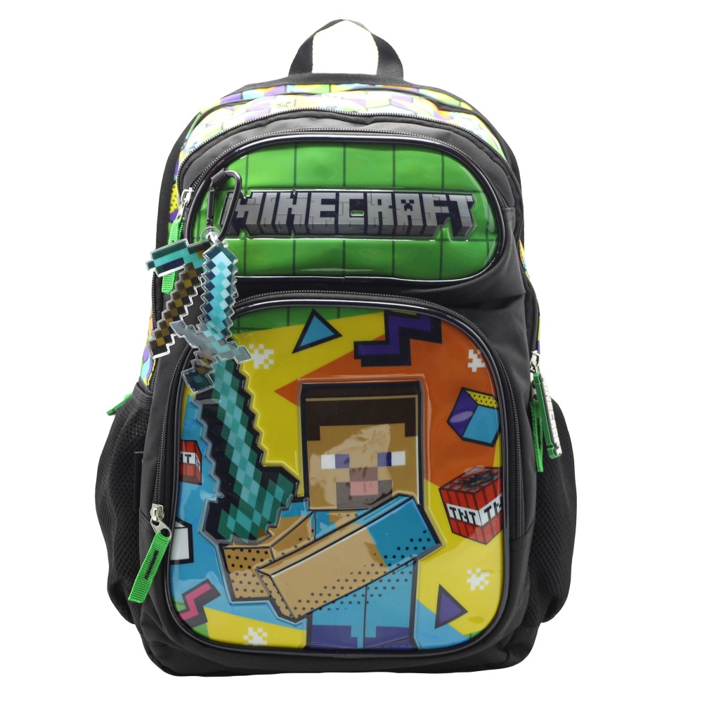 MOCHILA 18" CRESKO MINECRAFT ESPALDA (L29466)