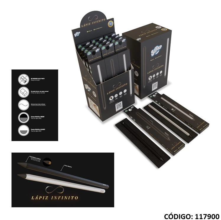 LAPIZ SIFAP INFINITO CUERPO METALICO (L117900)