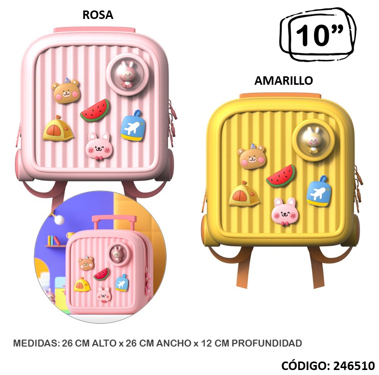 MOCHILA 10" KOOL JARDIN  MEDIANA ESPALDA (L246510)