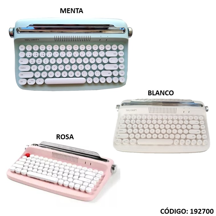 TECLADO IBI CRAFT VINTAGE BLUETHOOTH (L192700)