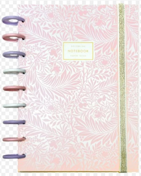 CUADERNO DECORLINE INTELIGENTE 14X21 TAPA PLASTICA CON ELASTICO (L38167)