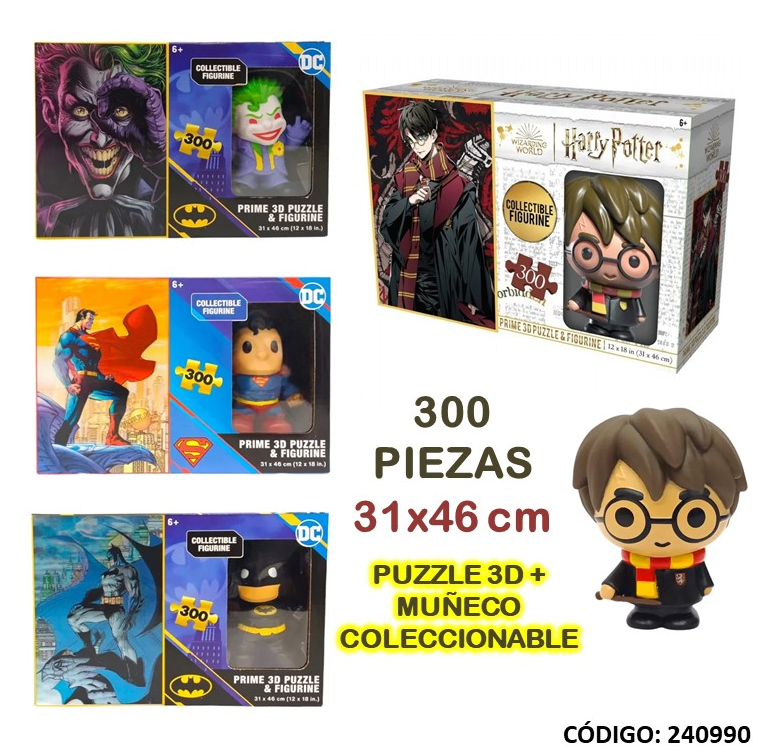 PUZZLE 300 PIEZAS 3D  + FIGURINE (J240990)
