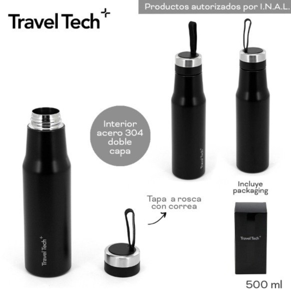 BOTELLA 500ml. TRAVEL METAL (R30641)
