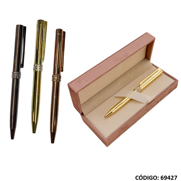 BOLIGRAFO CON ESTUCHE PERCIOPELO FW SHINE (L69427)