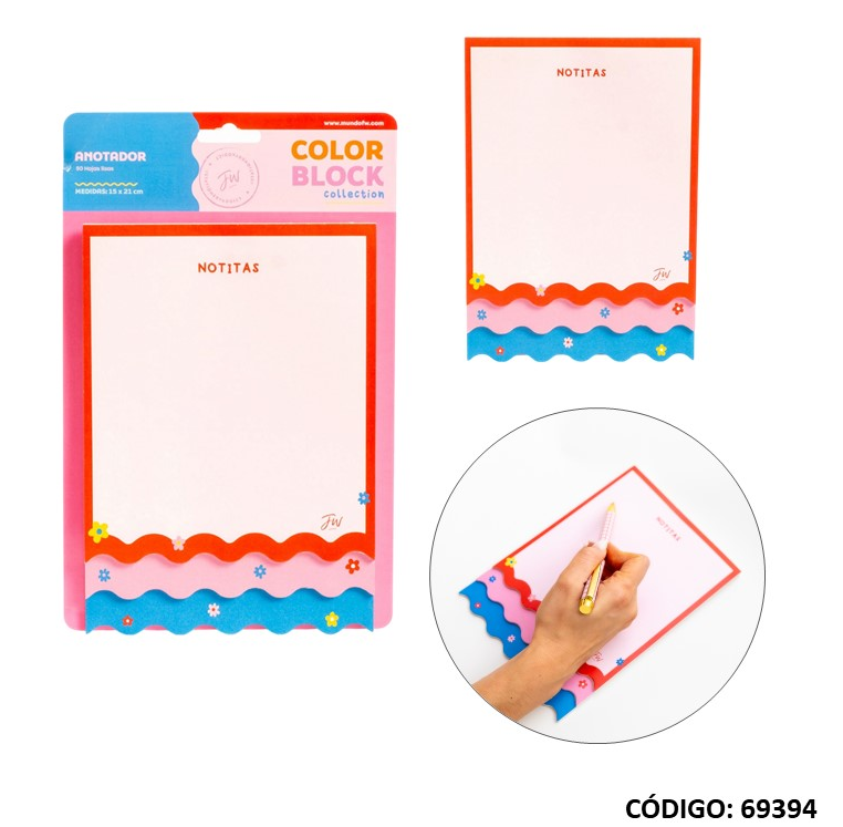 BLOCK ANOTADOR 15X21cm. (L69394)