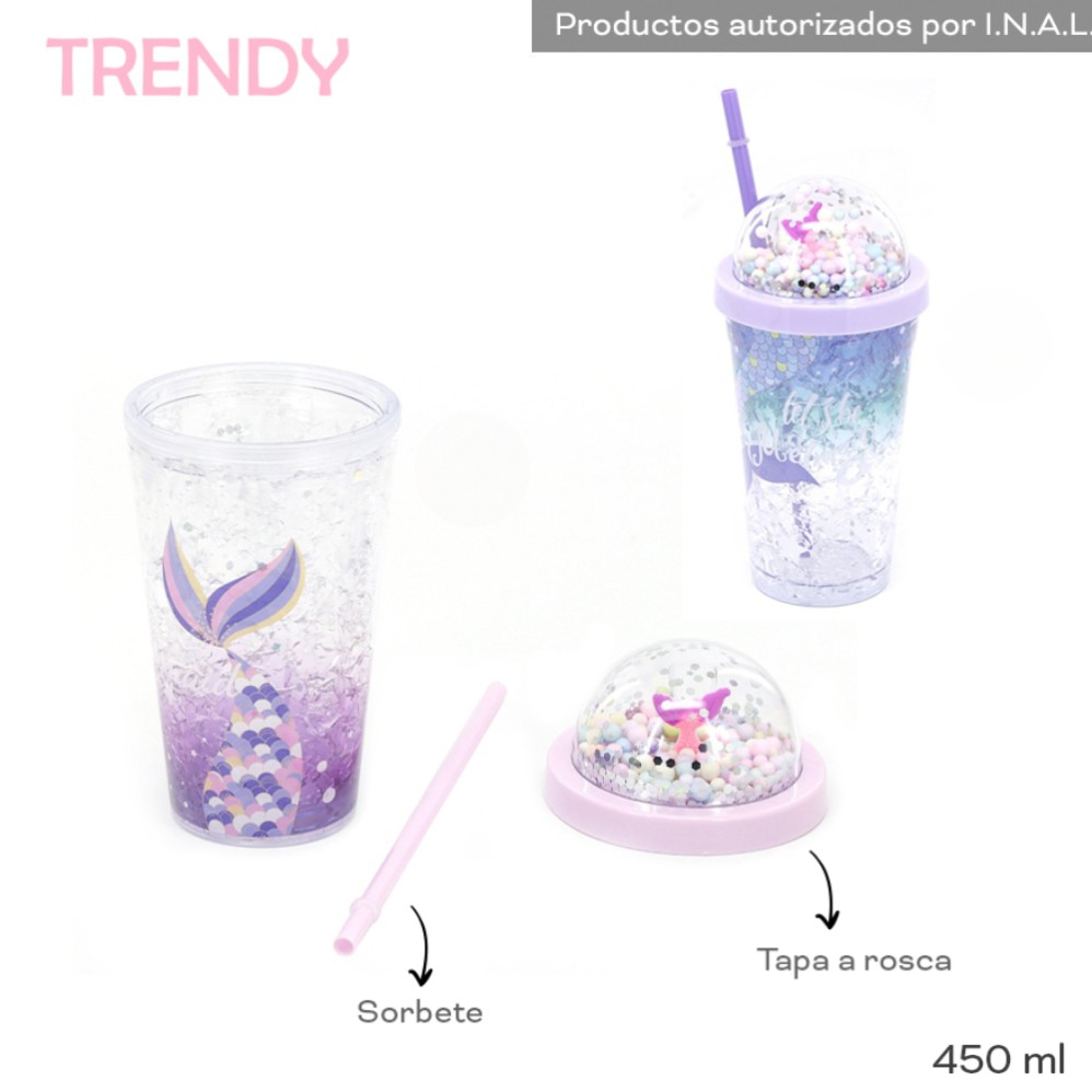 VASO TRENDY 450ml. PLASTICO (R31109)