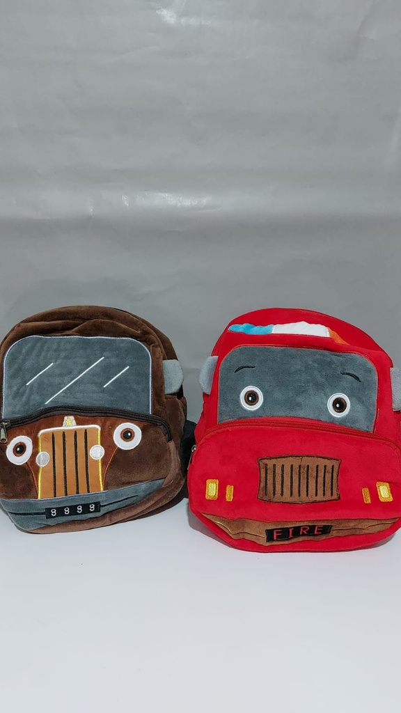 MOCHILA 12" PELUCHES DE AUTOS JARDIN ESPALDA (L24293)