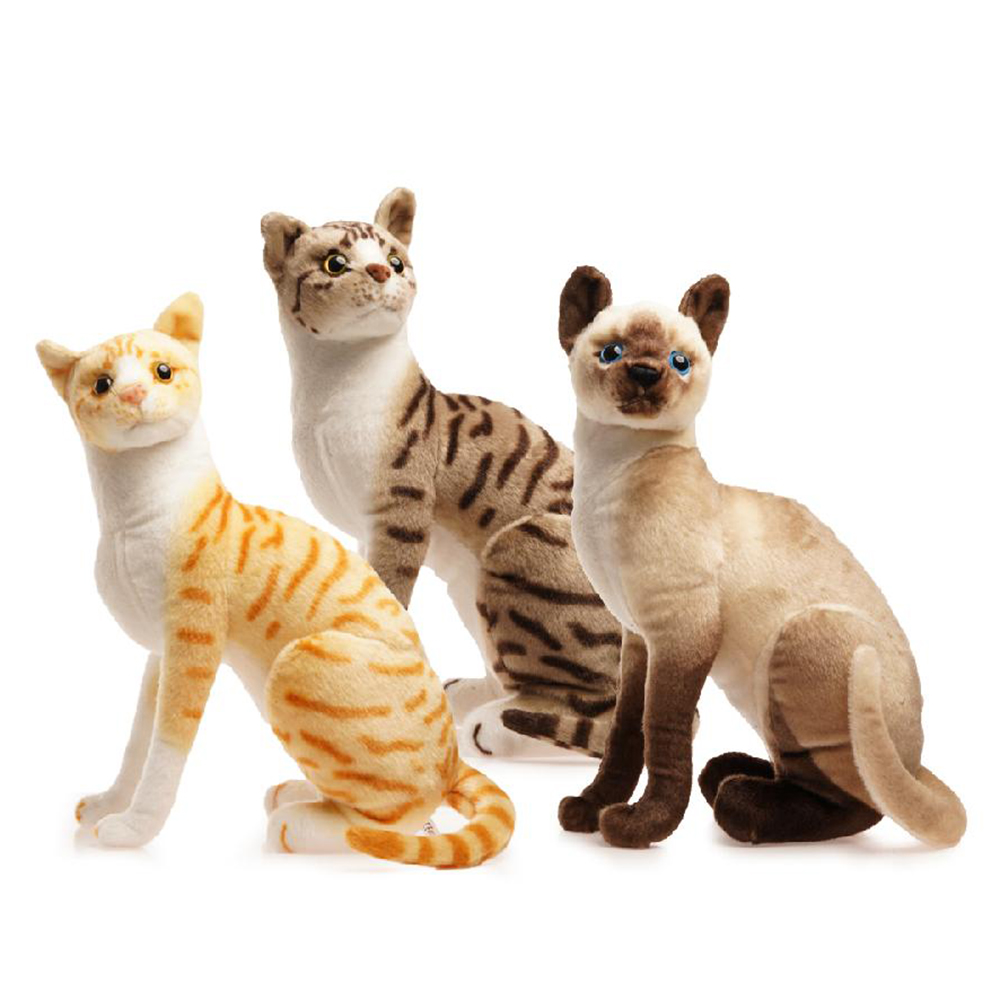 GATO SIAMES ECHADO 20CM. (G4523)